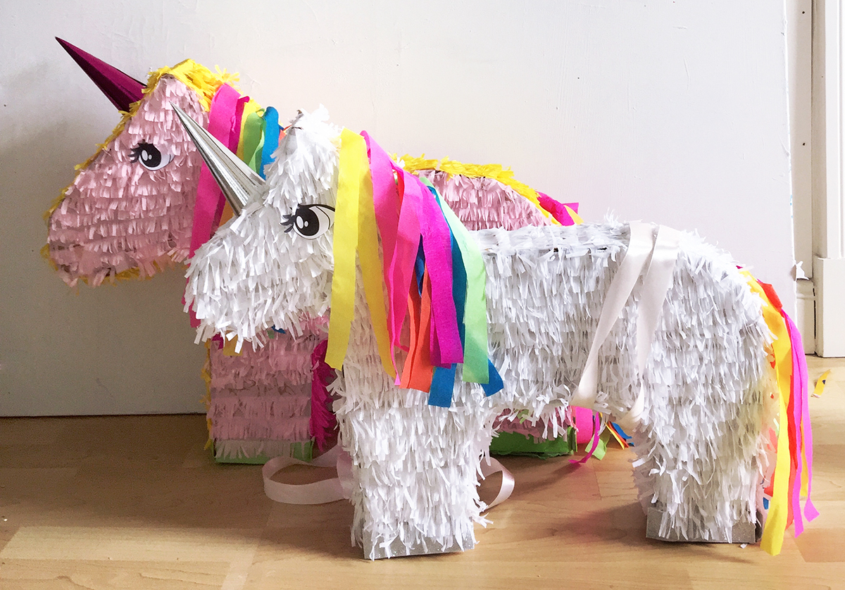 Einhorn Pinata für die Prinzessinen - Einhorn - Gerbutstagsfeier - selber basteln - DIY - Basteln mit Kindern - die perfekte Geburtstagsfeier