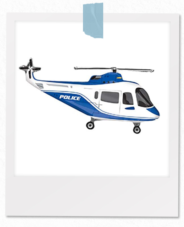Helikopter-Polizei