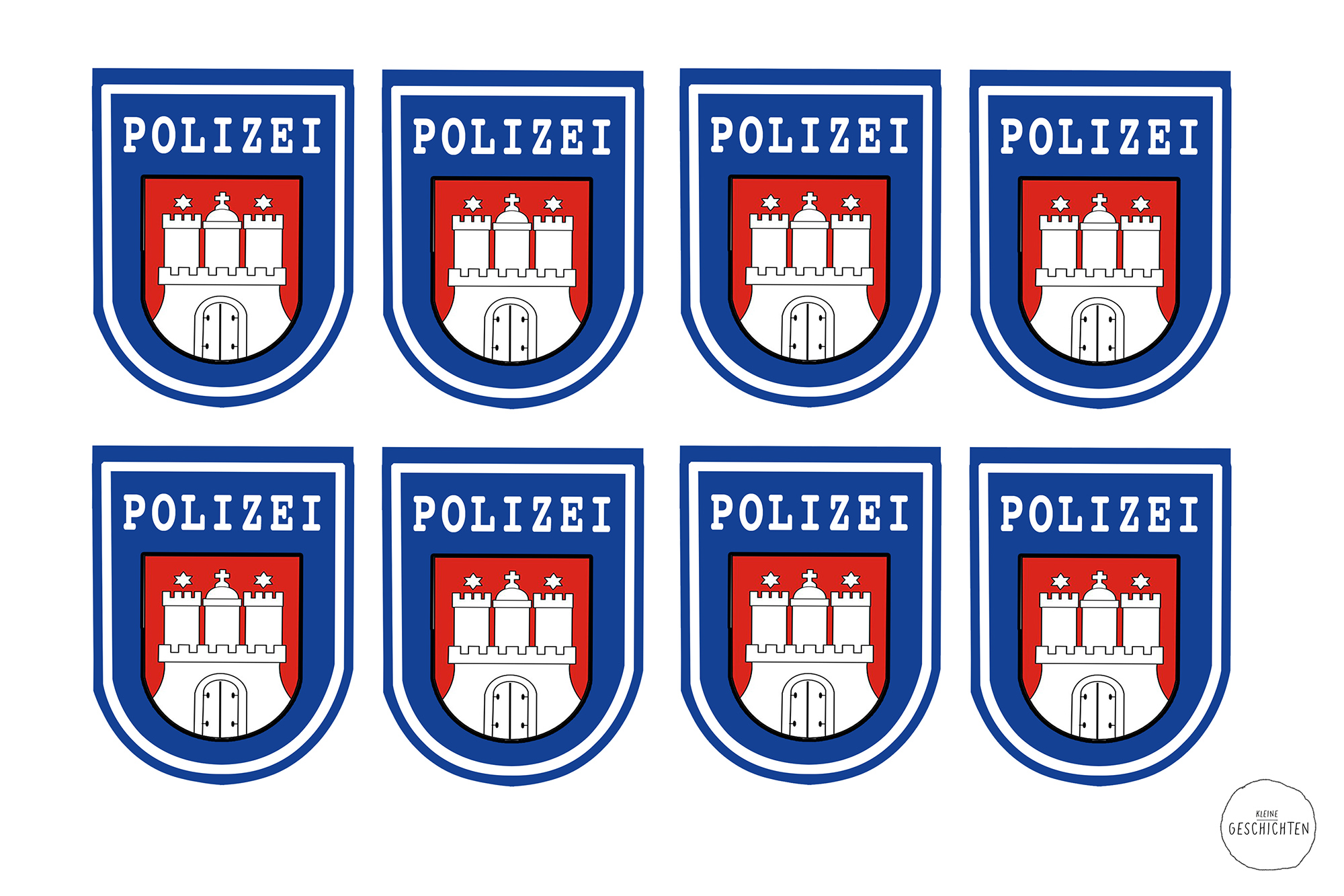 Kleine Geschichten - Polizei Party für Kinder - Kindergeburtstag - Spieleideen - Jungen Geburtstags Party